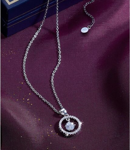 Women's Crystal Circle Necklace