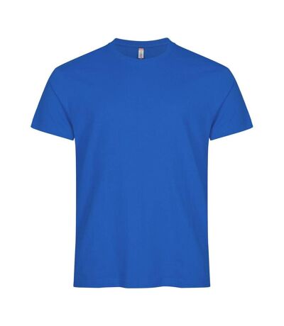 Mens Premium Long T-shirt Blue Clique