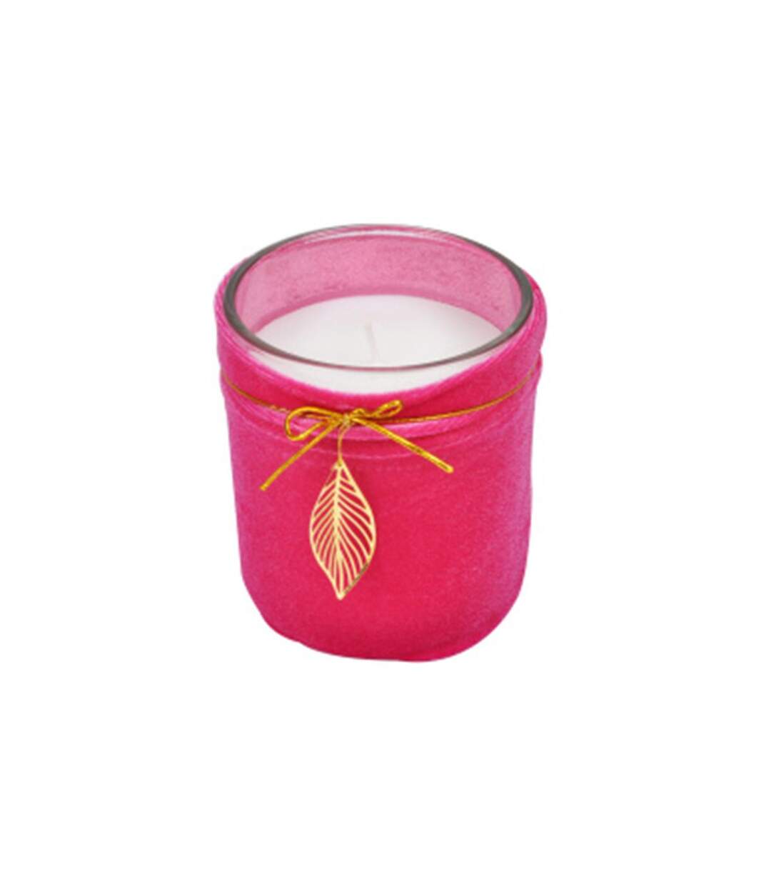 Bougie Parfumée Velours Pendentif 8cm Fuchsia-1