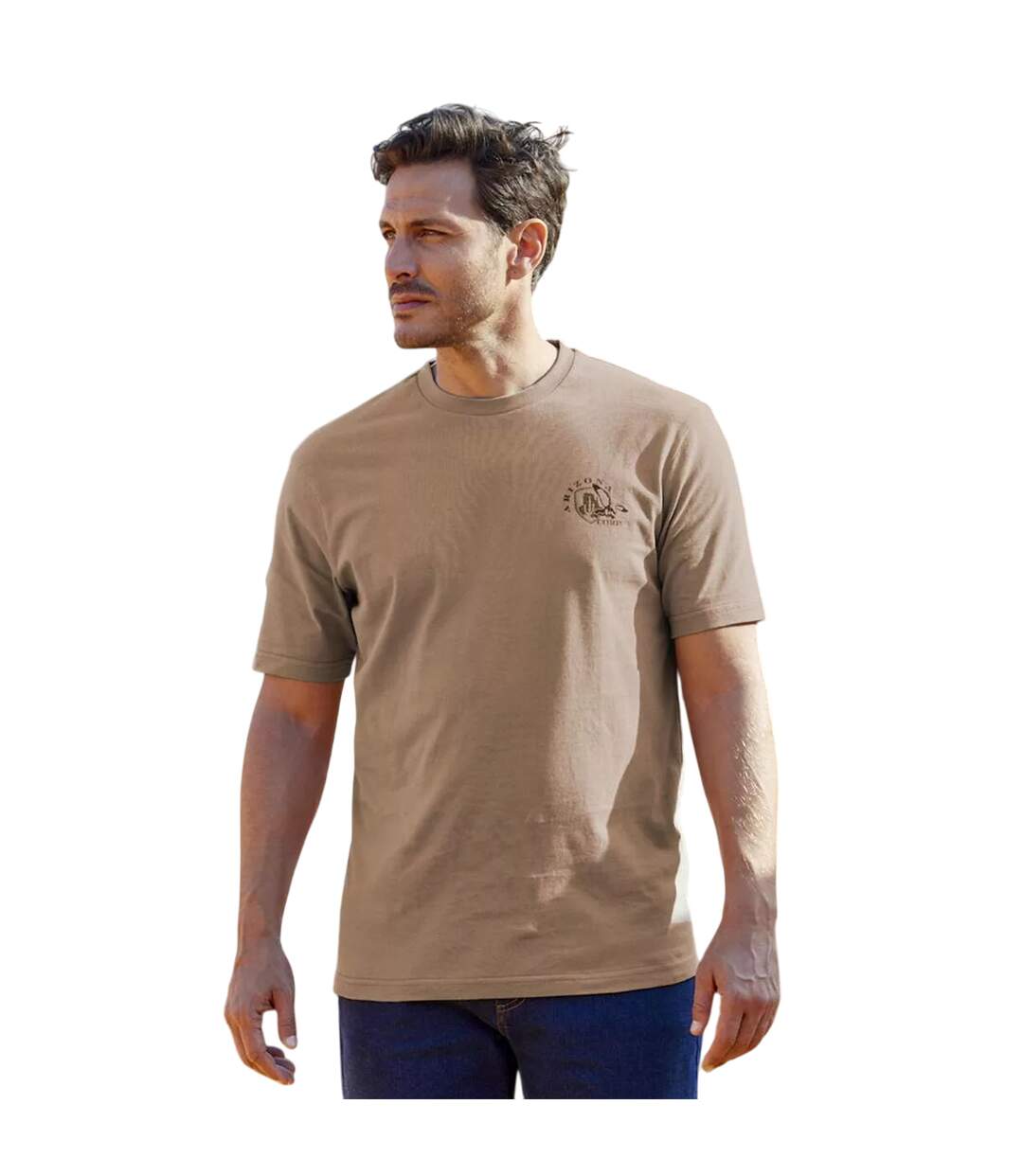 T-shirts homme jaune / taupe / noir / terre cuite Atlas For Men-2