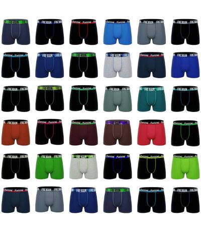 Lot de 12 boxers homme en coton modèles aléatoires Pack surprise Freegun