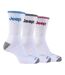 3 Pack Mens Cotton Thick Cushioned Terry Sport Socks with Retro Stripe-1
