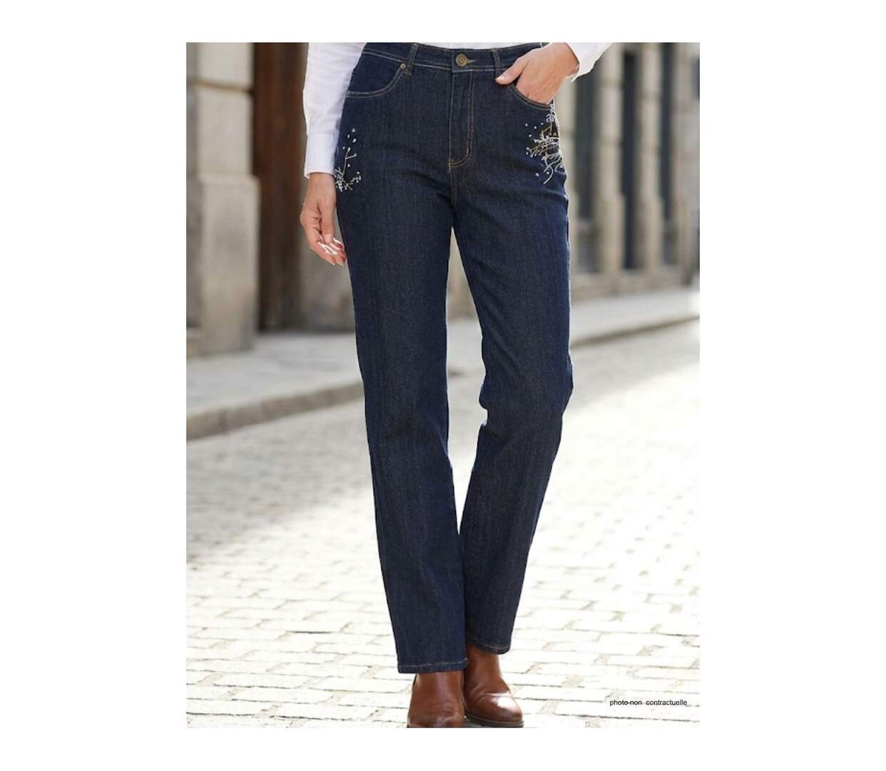Jean avec broderie SH1083D-3