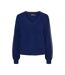 Pull Bleu Femme Pieces Nibe - L