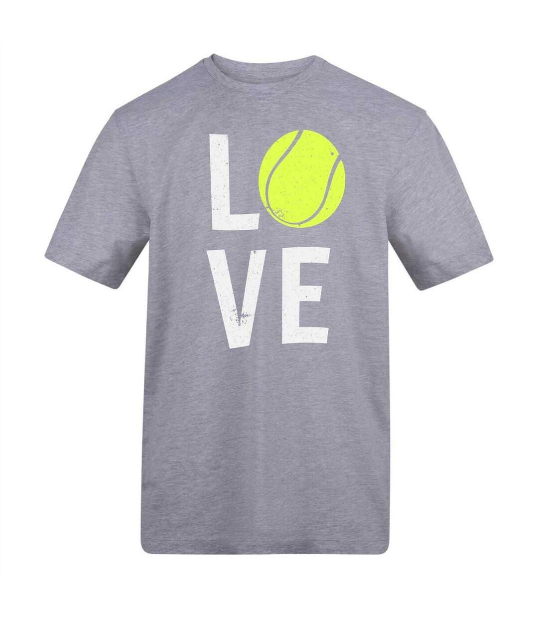 Mens Love Tennis T-shirt Grey AWD-1
