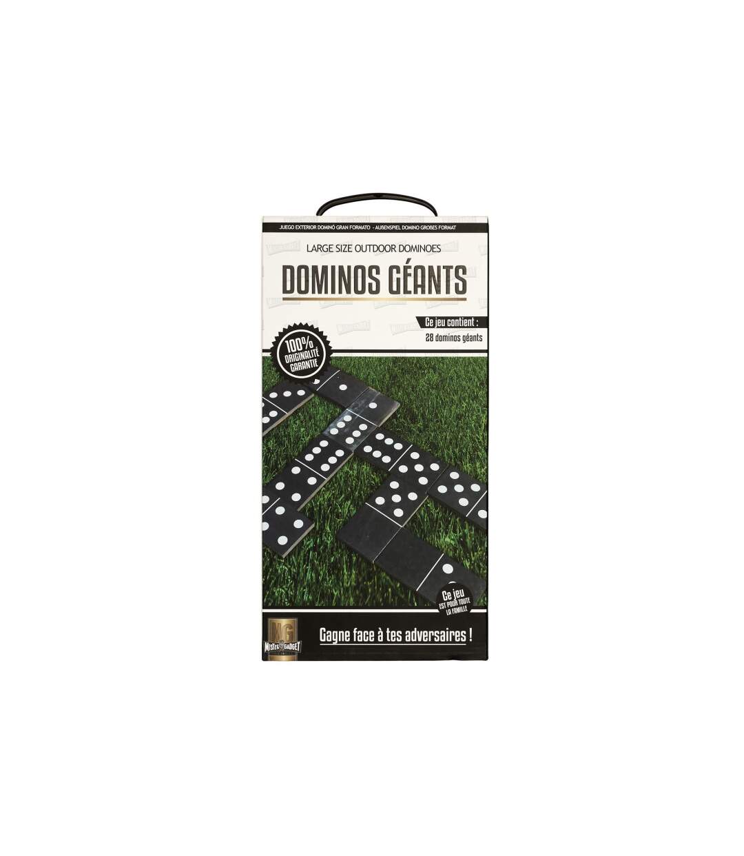 Jeu d'Extérieur Grand Format 28 Dominos 18cm Noir-1