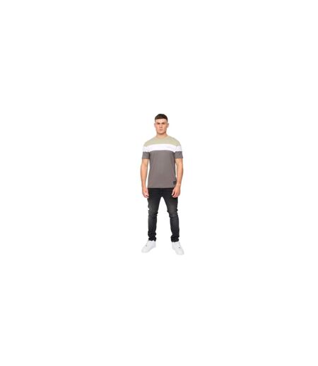 T-shirt Pattermay Homme Vert Kaki Clair Crosshatch