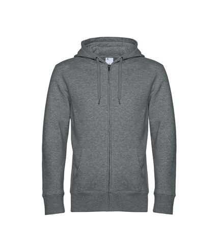 Veste à capuche homme gris foncé chiné B&C