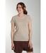 Tee shirt col rond lurex manches courtes femme Tee Summer Taupe Clair | Gerard Pasquier-2