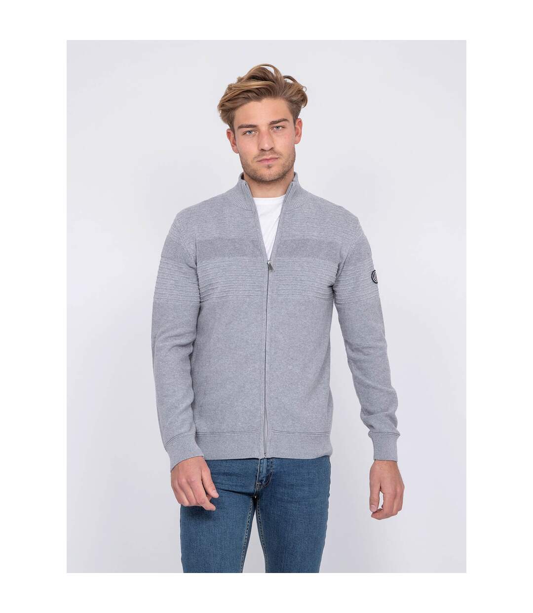 Gilet zippé col montant coton ALEXIS