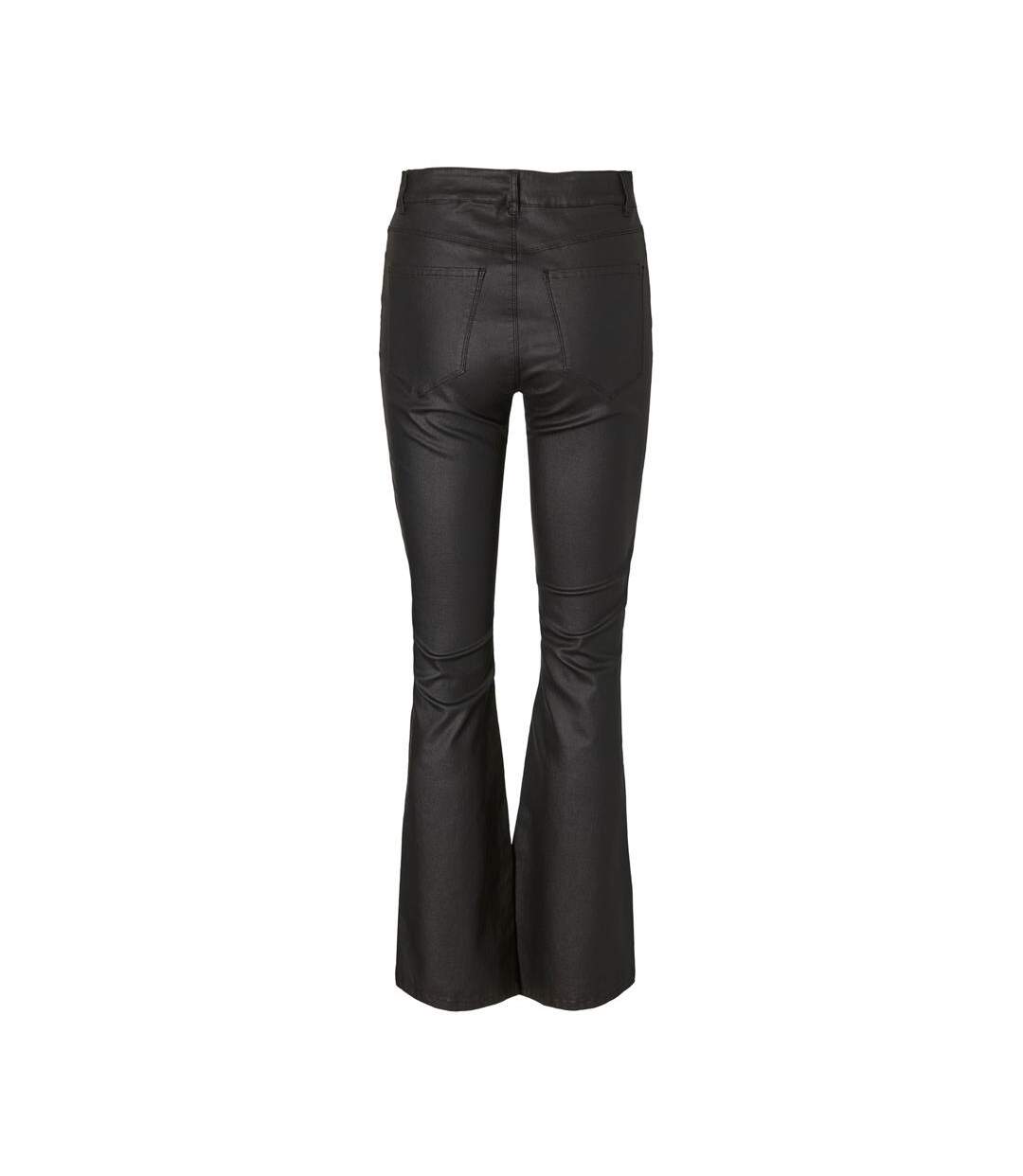 Pantalon simili noir femme vero moda curve siga hr - w48-l32-2