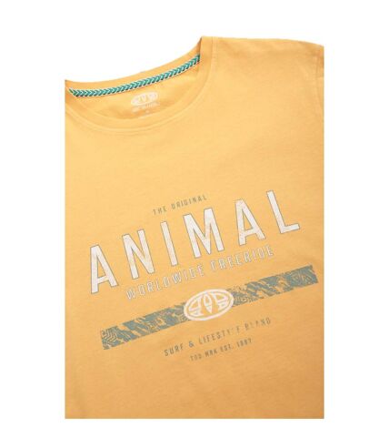 Animal Mens Jacob Printed Natural T-Shirt (Yellow) - UTMW607
