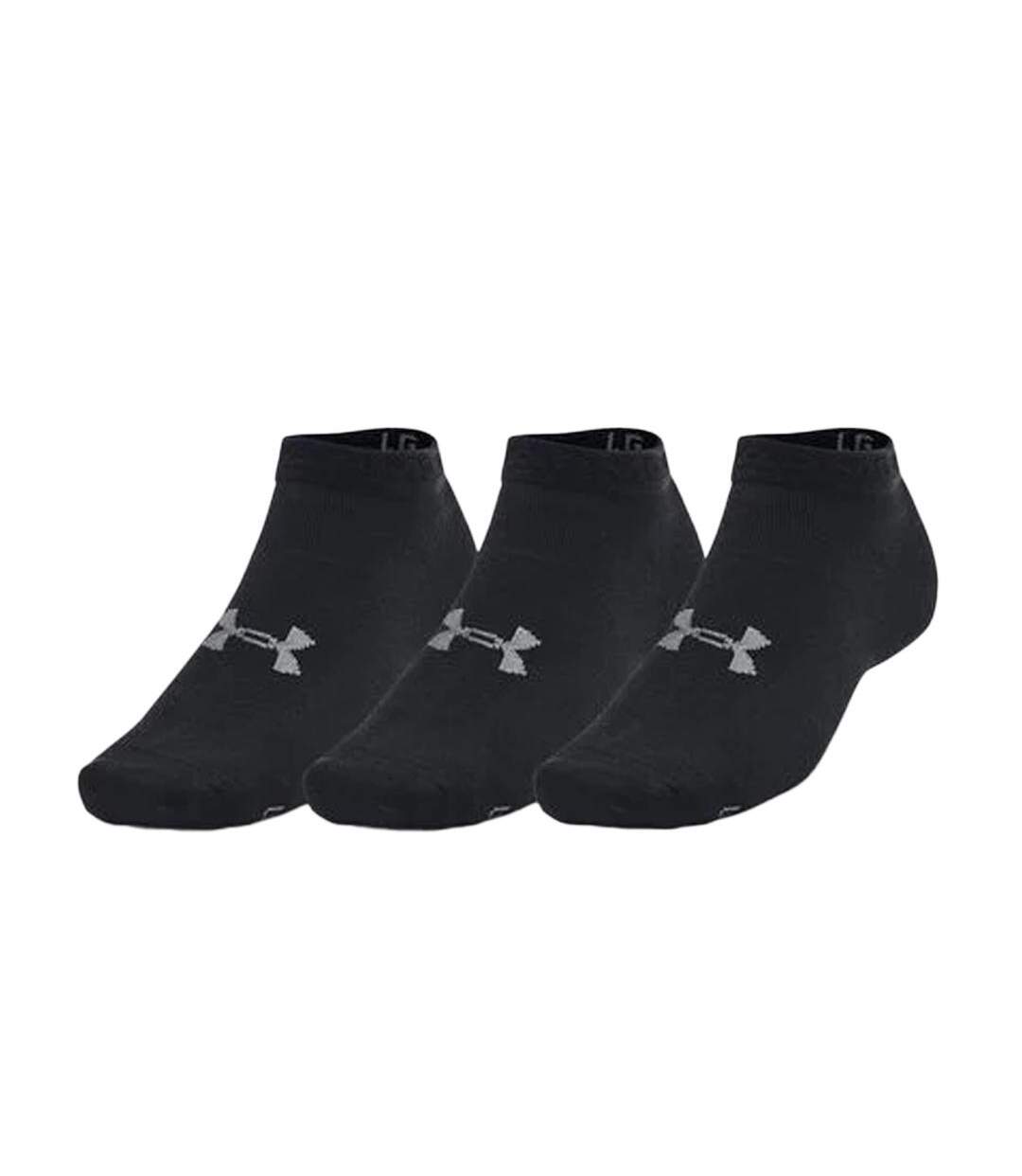 X3 Paire de Chaussettes Noir Under Armour Essential Low Cut - 22-1