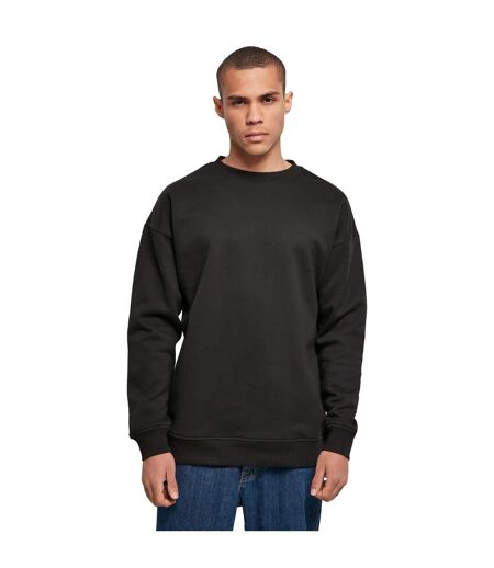 Sweat-shirt À Col Ras Du Cou Pour Hommes Noir Build Your Brand