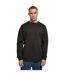 Sweat-shirt À Col Ras Du Cou Pour Hommes Noir Build Your Brand-1