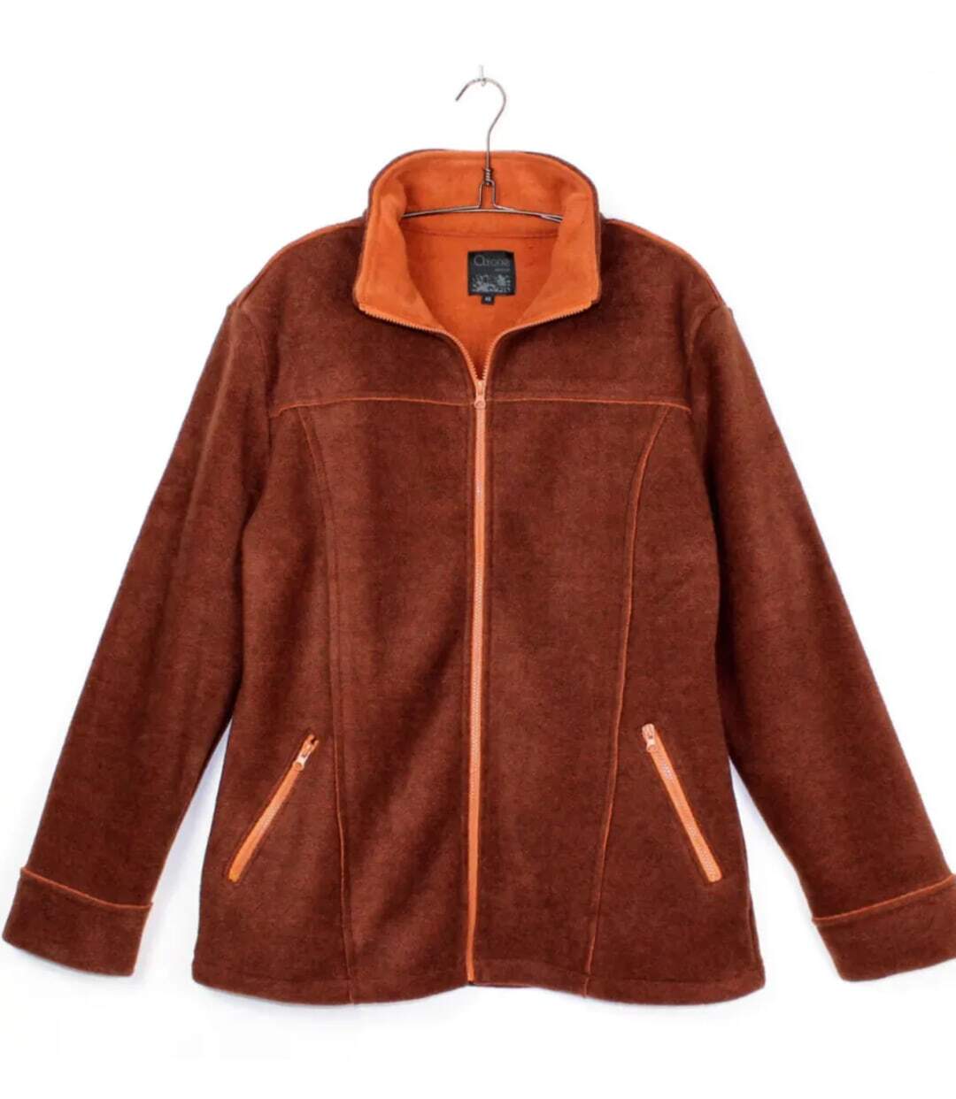 Veste Polaire Grandes Tailles AXRIGA2M Marron/Orange (Axone)-5