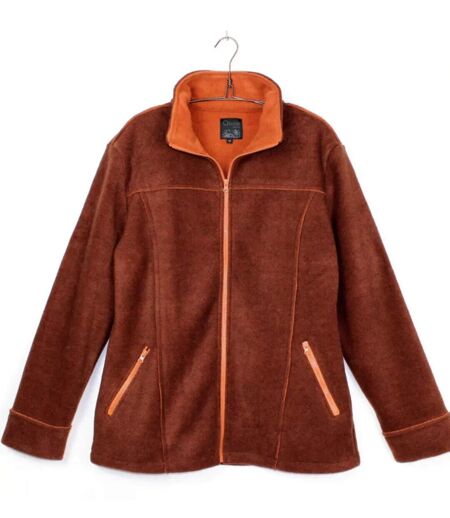 Veste Polaire Grandes Tailles AXRIGA2M Marron/Orange (Axone)