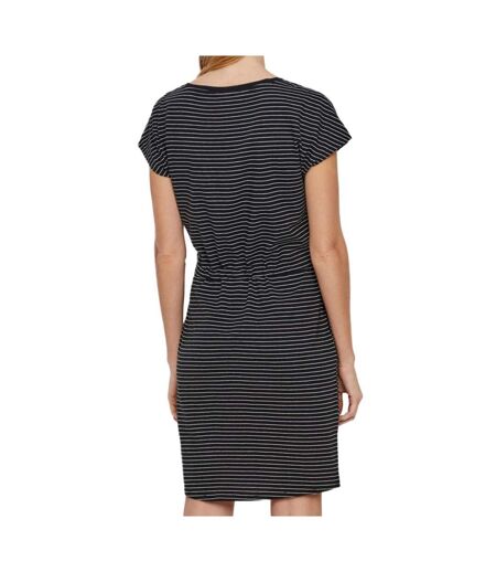 Robe noir à rayures femme vero moda mapril - m