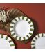 Lot de 6 Assiettes Creuses Cleo 20cm Vert & Blanc-3