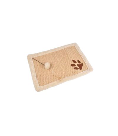 Griffoir avec Jouet pour Chat Tapis 48cm Naturel