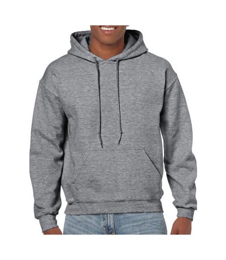 Sweatshirt à capuche unisexe gris graphite chiné Gildan