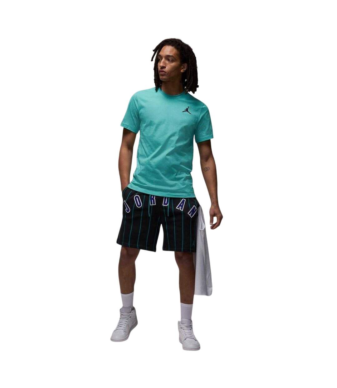 T-shirt Air Jordan Homme Bleu Sarcelle Délavé Nike-1