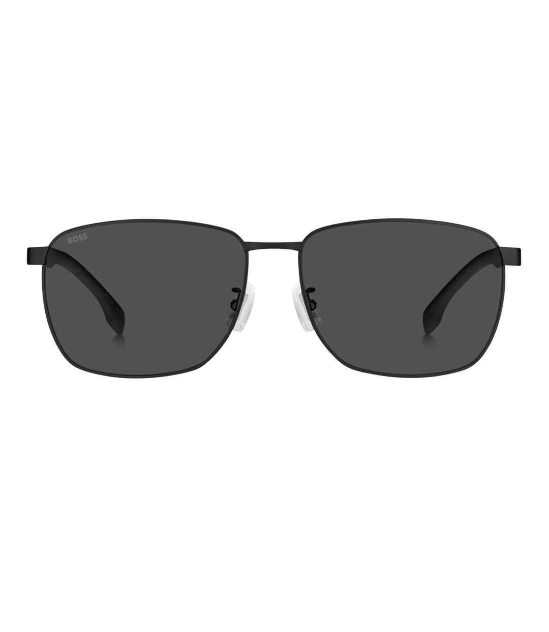 Lunettes De Soleil Motif/style Rectangle Homme Taille Unique Ruthénium Foncé Gris Hugo Boss-1