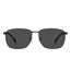 Lunettes De Soleil Motif/style Rectangle Homme Taille Unique Ruthénium Foncé Gris Hugo Boss-1