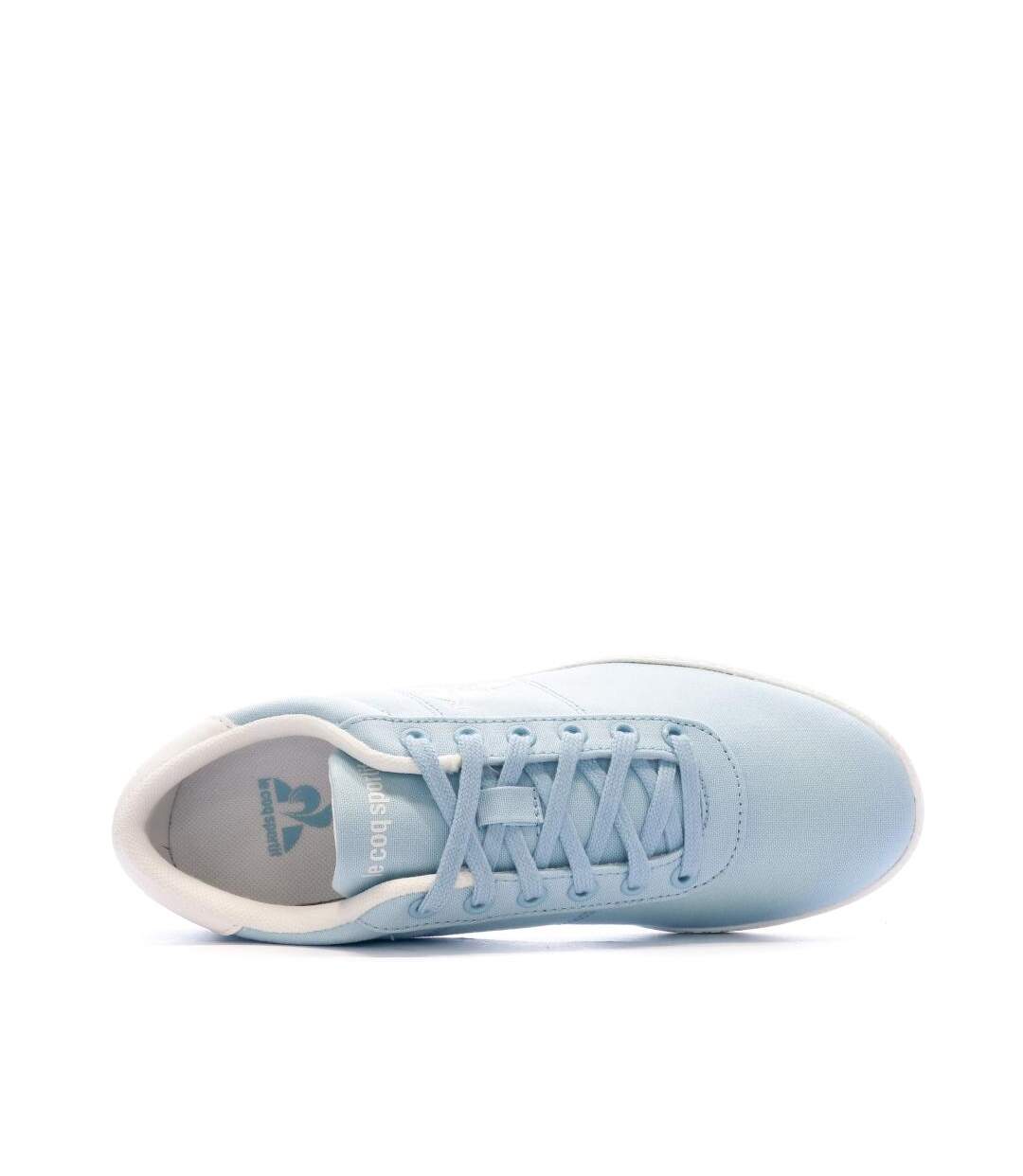 Baskets bleues femme le coq sportif court one-4