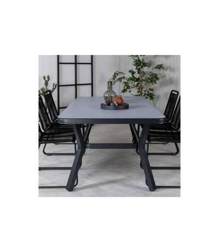 Table de Jardin Virya 200cm Noir & Gris