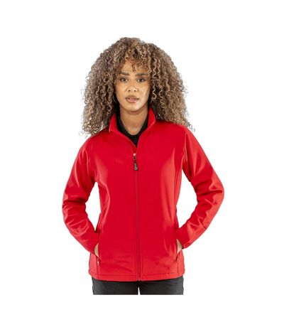 Mens Printable Soft Shell Jacket Red Result Genuine Recycled