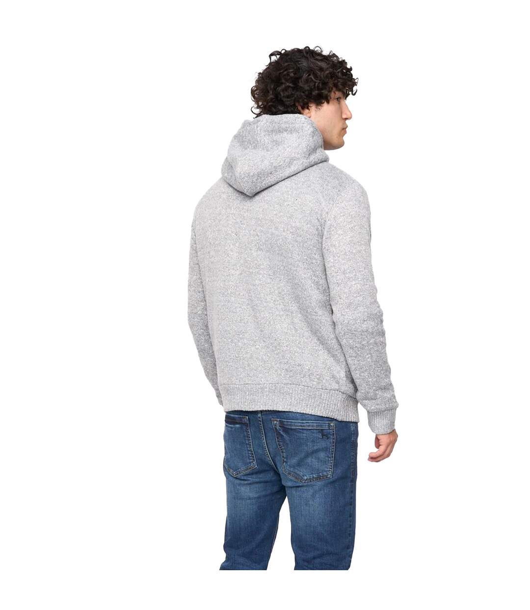 Mens Tonbridge Cardigan Light Grey Marl Bewley & Ritch-3