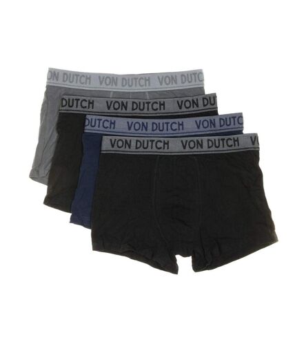 X4 Boxers Homme Bleu/Gris/Noir Von Dutch ORIAS - L