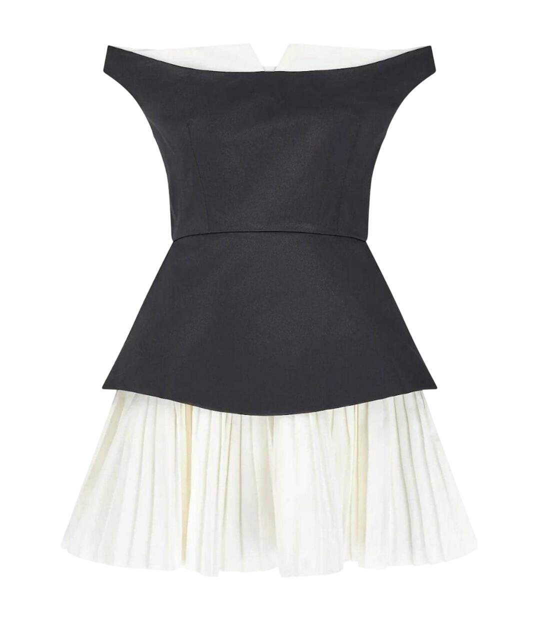 Robe Courte Exclusive No.1 Femme Noir Blanc Odd Muse-2