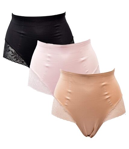 Culotte Gainante Sculptante TRESS Effet AMINCISSANT 4952W Pack de 3