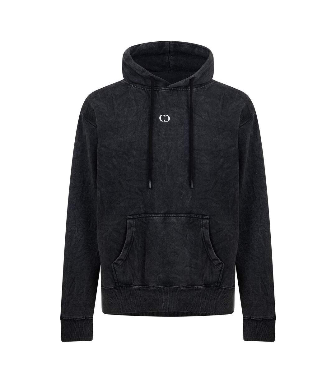 Mens Galaxy Washed Hoodie Black Wash Criminal Damage-1