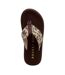 Womens/ladies Adios Leopard Print Flip Flops Tan Rocket Dog-3
