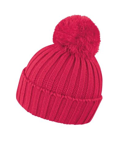 Result Unisex Winter Essentials HDi Quest Knitted Beanie Hat (Raspberry) - UTRW3705