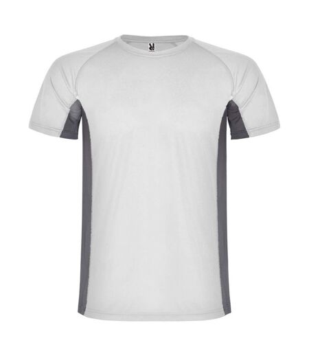 T-shirt shanghai homme blanc / anthracite Roly