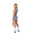 Womens/ladies Ruched Tie Detail Mini Skirt Grey Missy Empire-3