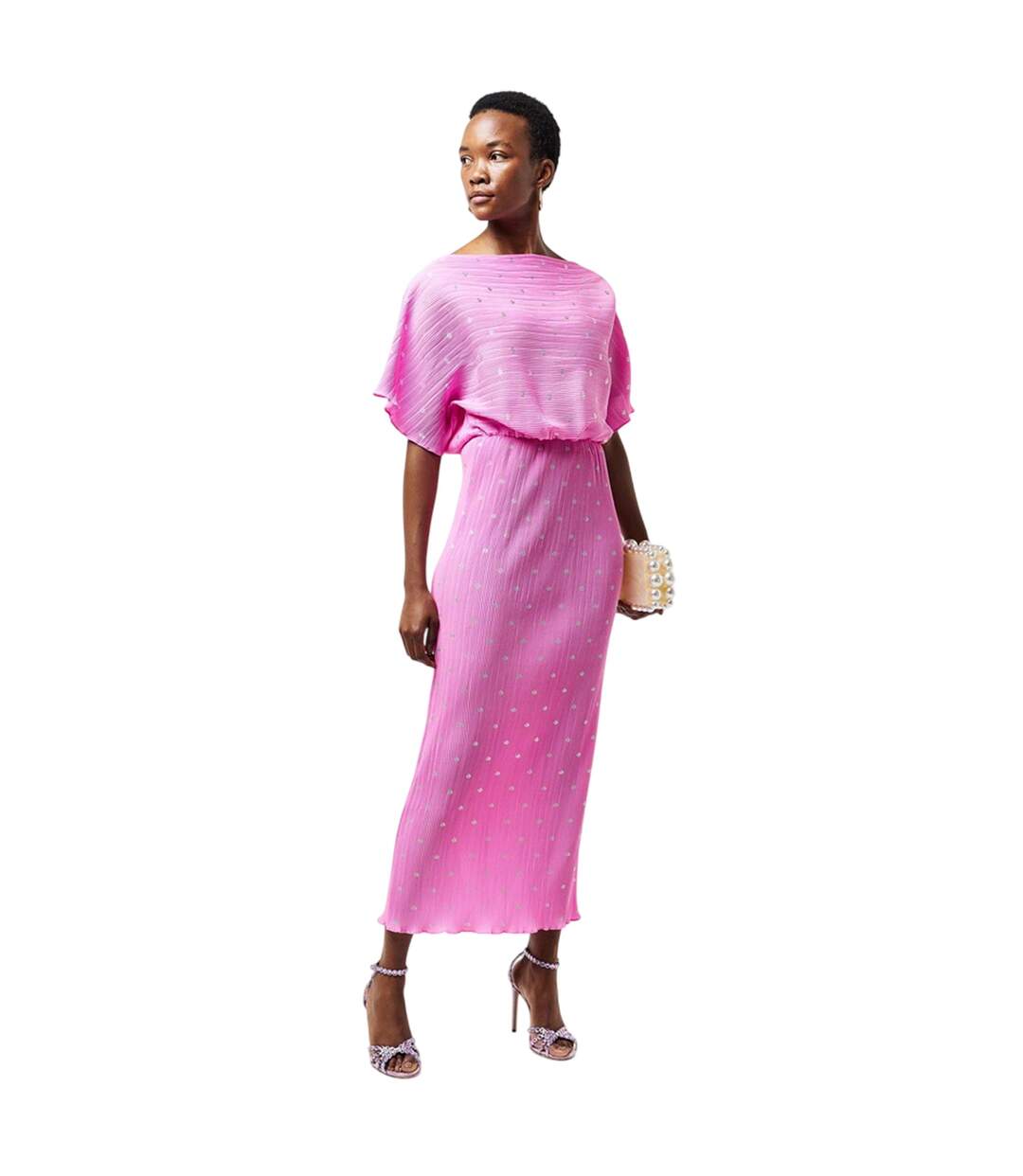 Robe Longue Femme Rose Never Fully Dressed-1