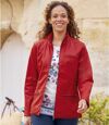 Women's Red Faux-Leather Jacket   Atlas For Men