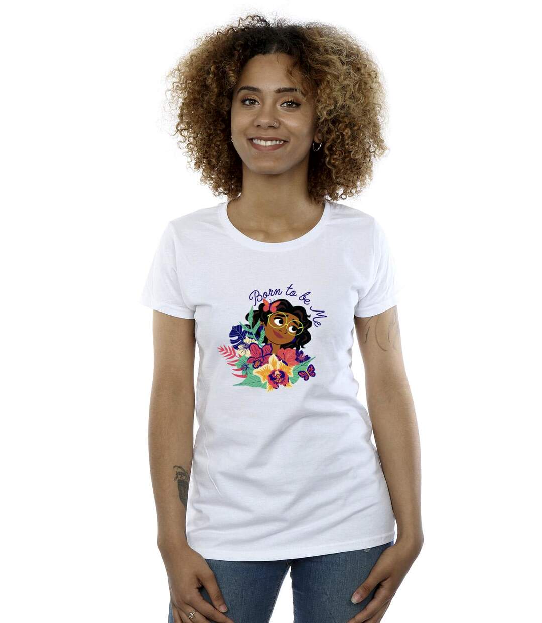 Disney - T-shirt ENCANTO BORN TO BE ME - Femme (Blanc) - UTBI19612-2