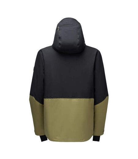 Mens Halfpipe Iv Colour Block Ski Jacket Black Martini Olive Dare 2B
