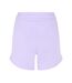 Womens/ladies Woven High Waist Workout Track Shorts Violet Puma-2