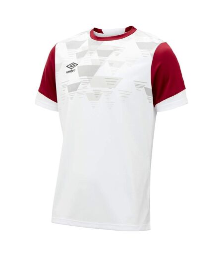 Mens vier jersey white/new claret Umbro