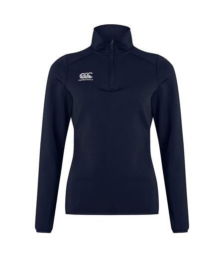 Womens/ladies Club Quarter Zip Training Midlayer Navy Canterbury