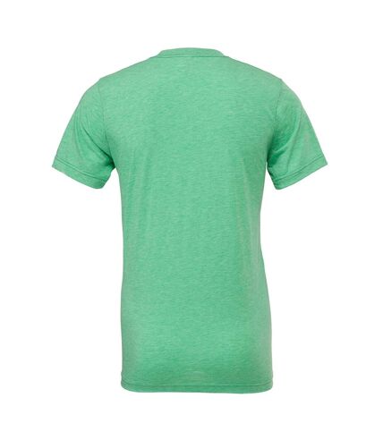 Canvas Mens Triblend Crew Neck Plain Short Sleeve T-Shirt (Green Triblend) - UTBC2596