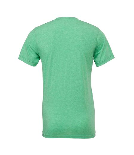 Canvas Mens Triblend Crew Neck Plain Short Sleeve T-Shirt (Green Triblend)