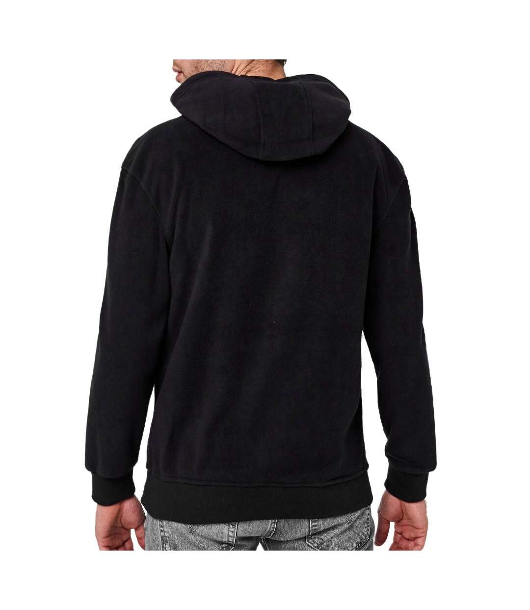 Sweat à capuche Noir Homme Schott Micro Polar - L-2